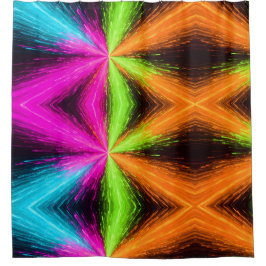 Cortina Para Box Explosão Radial Neon