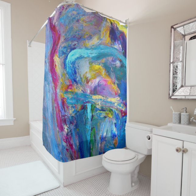 Cortina Para Box Expressionista do abstrato 97 (In Situ)