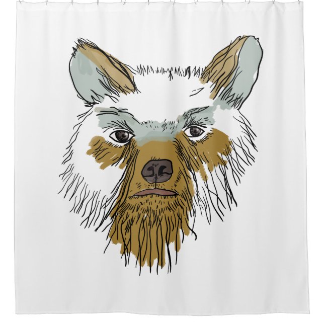 Cortina Para Box Face do Urso (Frente)