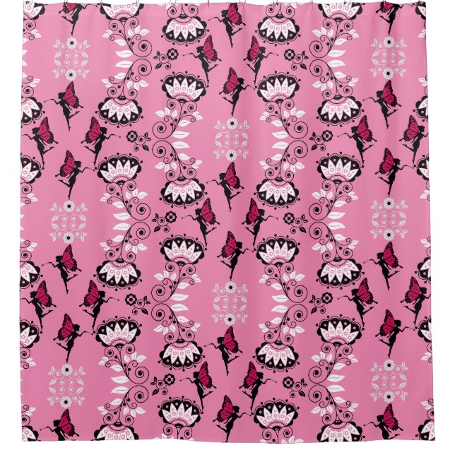 Cortina Para Box Fairy Princess Pattern Impressão (Frente)