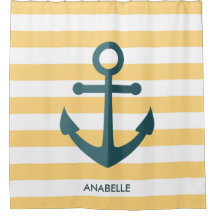 Faixa amarela e âncora azul