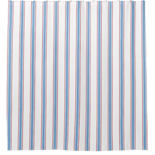Cortina Para Box Faixa azul do saco de alimentação francês (Frente)