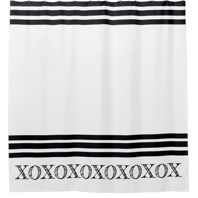 Cortina Para Box Faixa Negrito Acentuada (Frente)