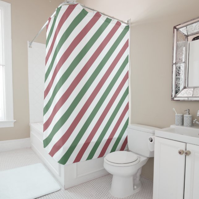 Cortina Para Box Faixas de Natal Personalizáveis (In Situ)