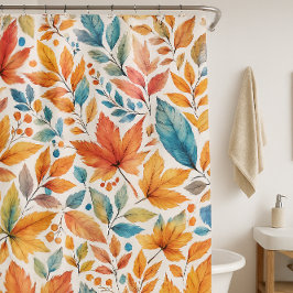 Cortina Para Box Fall Season Deixa a cortina de Chá de Padrão