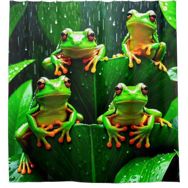 Cortina Para Box Família de sapos 9 (Frente)