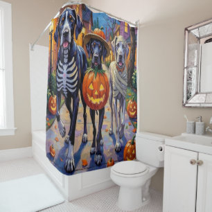 Cortina Para Box Fantasias de Halloween para Great Danes em Doces o