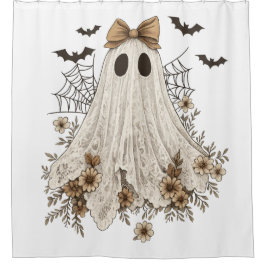 Cortina Para Box Fantasma de Renda Elegante com Laço | Fantasma Flo