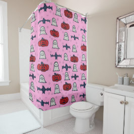 Cortina Para Box Fantasmas do Halloween, Morcegos e Jack o Lanterna