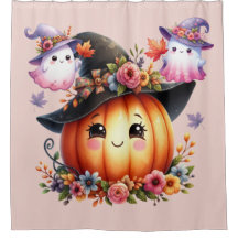Fantasmas e Abóbora Desenho de Halloween
