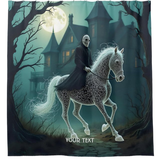 Cortina Para Box Fantasy Cute Man Halloween Horse (Frente)