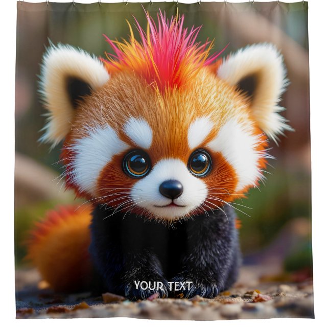 Cortina Para Box Fantasy Cute Panda Red Hai (Frente)