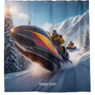 Cortina Para Box Fantasy Cute Race Snow Mountain