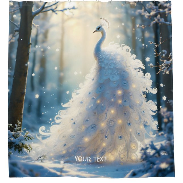 Cortina Para Box Fantasy Cute Snow White Peacock (Frente)