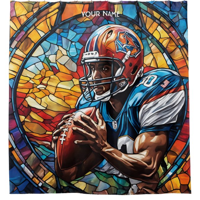 Cortina Para Box Fantasy Cute Ssted Glass Futebol (Frente)