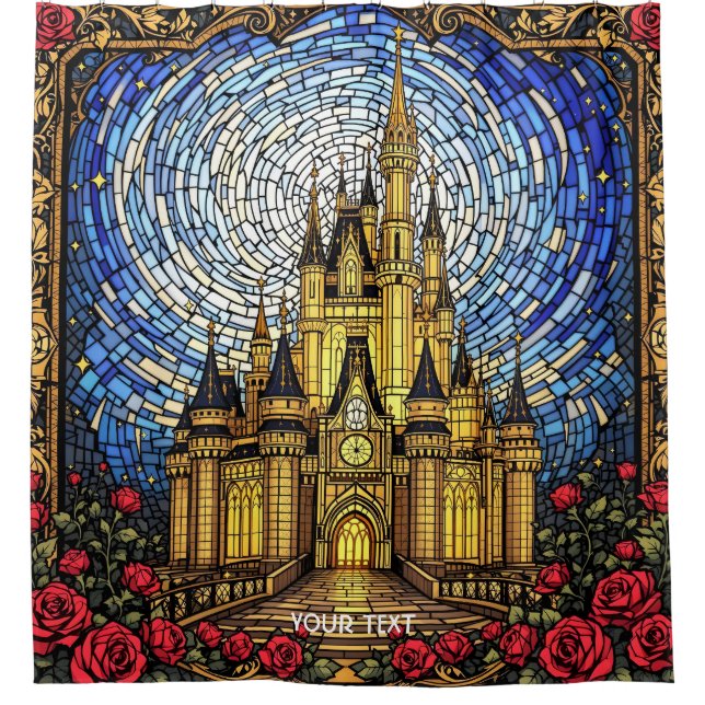 Cortina Para Box Fantasy Cute StainGlass Castle (Frente)