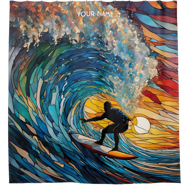 Cortina Para Box Fantasy Cute STítulo Surfer (Frente)