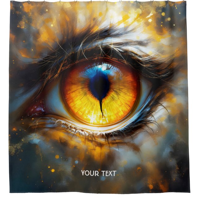 Cortina Para Box Fantasy Cute Tiger Orange Eye (Frente)