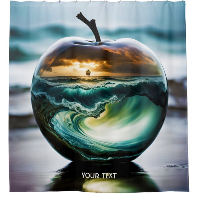 Cortina Para Box Fantasy Cute Vivid Glass Apple Sea (Frente)