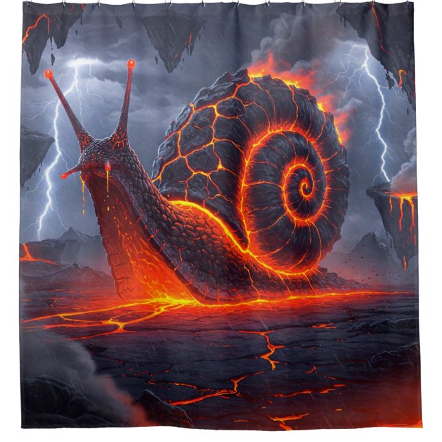 Cortina Para Box Fantasy Lava Snail (Frente)