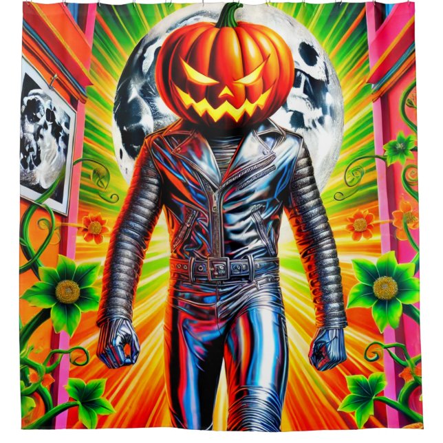 Cortina Para Box Fantasy Pumpkin Man (Frente)