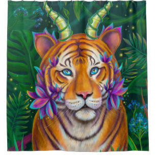 Cortina Para Box Fantasy Tiger
