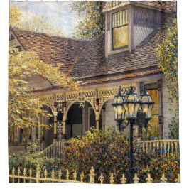 Cortina Para Box Fantasy Victorian Gingerbread House Shower Curtain