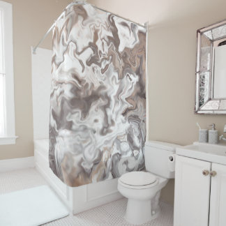 Cortina Para Box Faux Marble Abstrato
