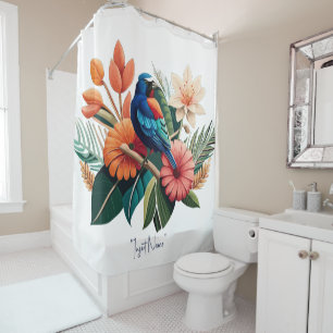 Cortina Para Box Felicidade tropical: Fusão vibrante da Flora