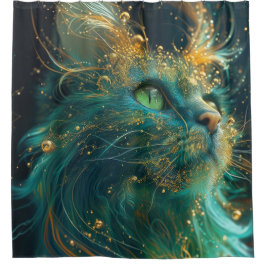 Cortina Para Box Felino Místico