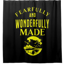 Cortina Para Box "Feliz e maravilhosamente feito." cristão