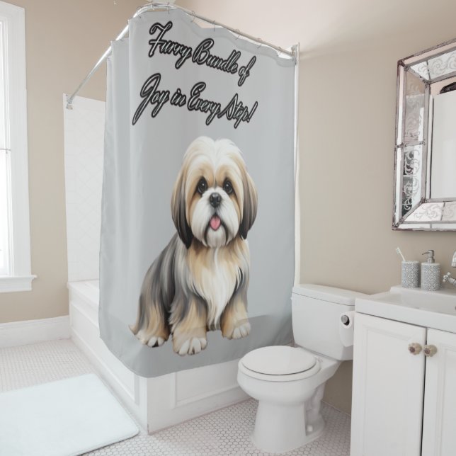 Cortina Para Box Feliz Feliz Jogo em Matizes Moles (In Situ)