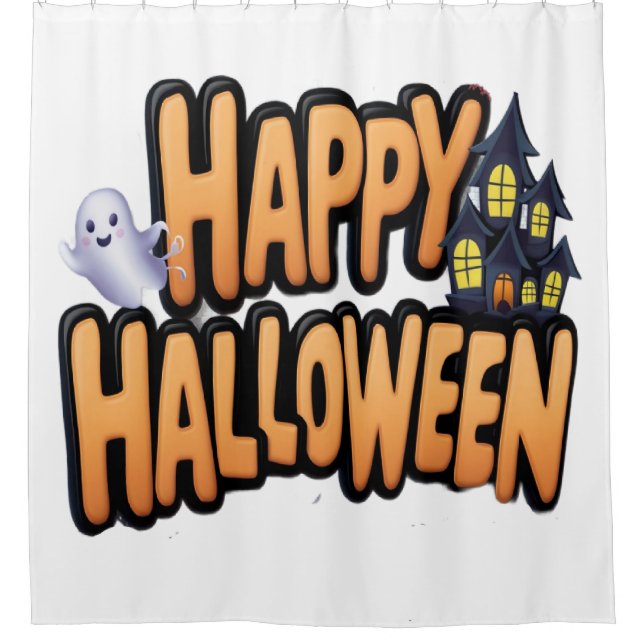 Cortina Para Box Feliz Halloween  (Frente)