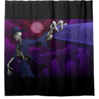 Cortina Para Box Feliz Halloween Bones