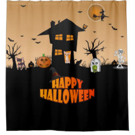 Cortina Para Box Feliz Halloween Chihuahuas