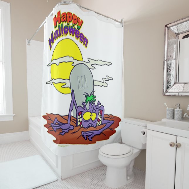 Cortina Para Box Feliz Halloween Levantando O Morto (In Situ)