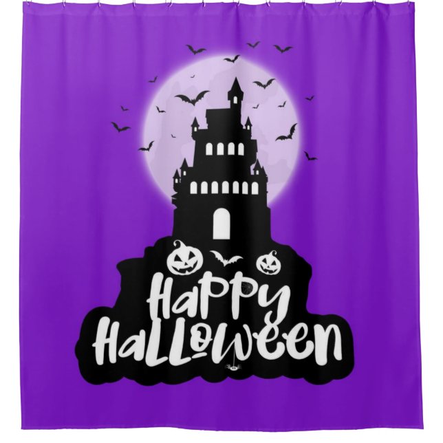 Cortina Para Box Feliz Halloween Spooky House (Frente)