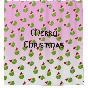 Cortina Para Box Feliz Natal - Balls com Santa Hats