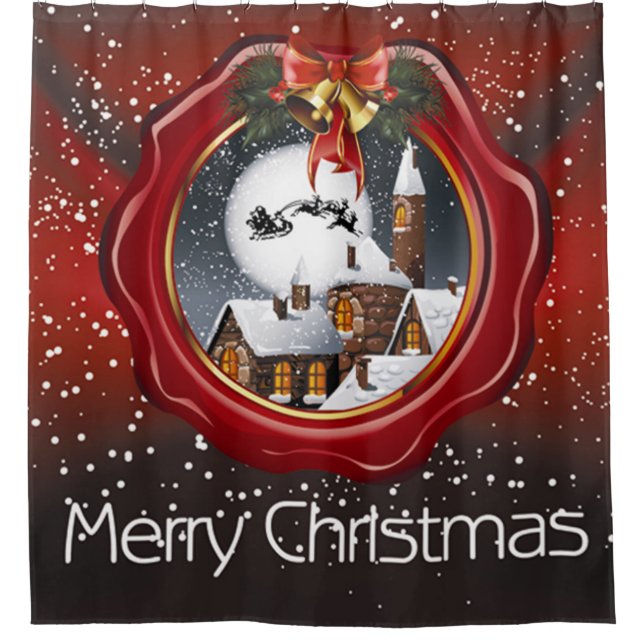 Cortina Para Box Feliz Natal - Dias Mais Velhos (Frente)