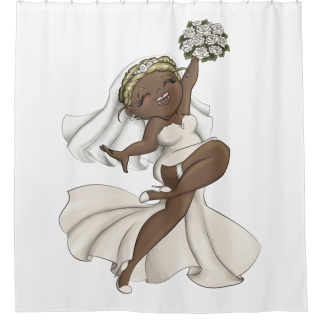 Cortina Para Box Feliz Noiva 02 (Frente)