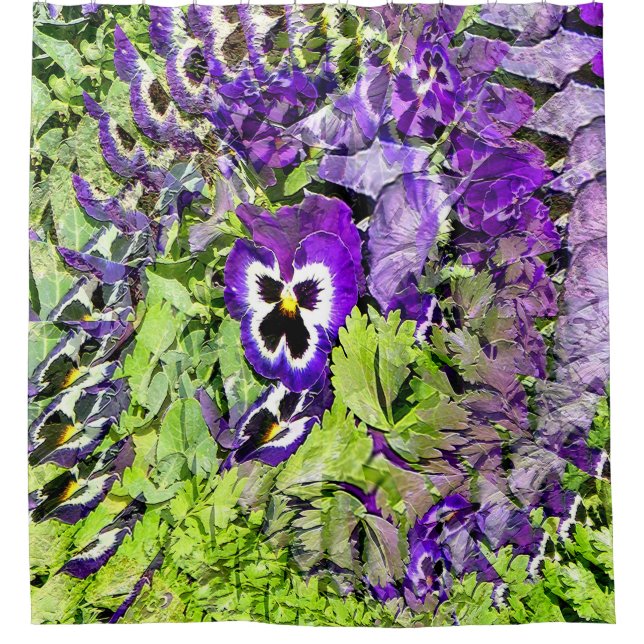 Cortina Para Box Feliz Pansies... (Frente)