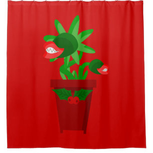 Cortina Para Box fenda de natal feia
