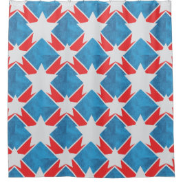 Cortina Para Box Feriados de Verão Patrióticos da Família Americana