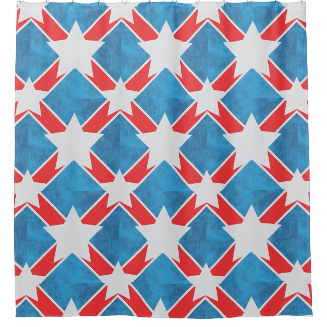 Cortina Para Box Feriados de Verão Patrióticos da Família Americana (Frente)