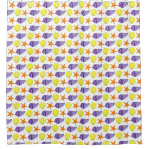 Cortina Para Box Férias da Câmara de Praia do Mar de Starfish Shell