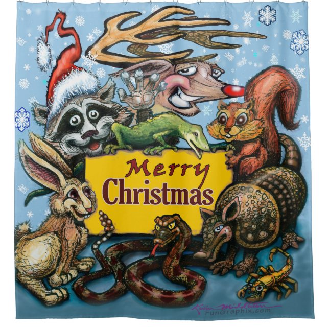 Cortina Para Box Festa de Natal (Frente)