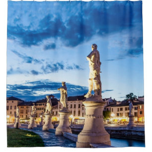 Cortina Para Box Fila de estátuas iluminadas em Padova