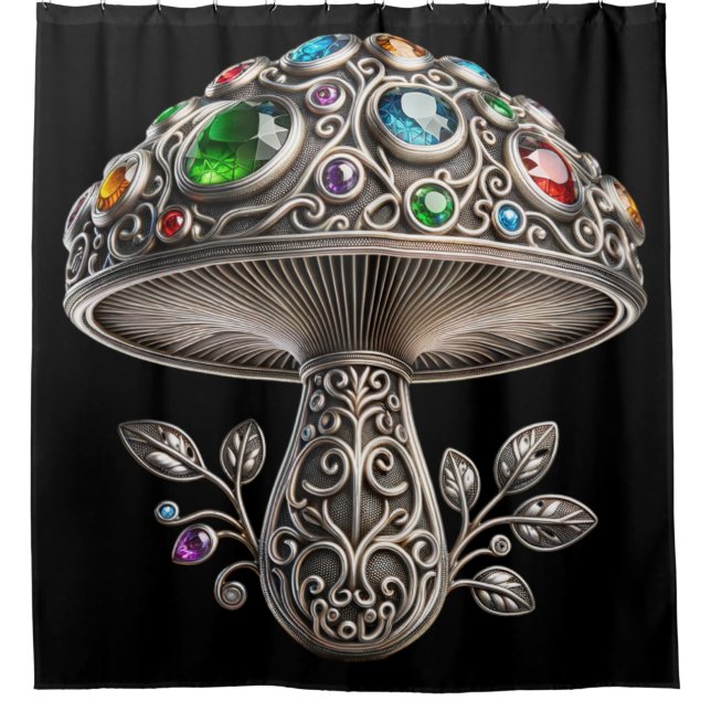 Cortina Para Box Filigree Gemstone Mushroom (Frente)