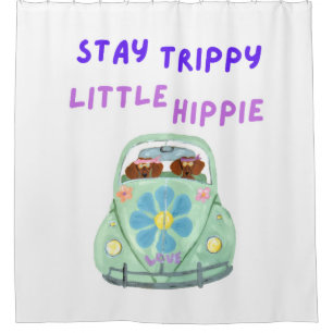 Cortina Para Box Fique Tripado, Pequenos Dachshunds Hippies no carr