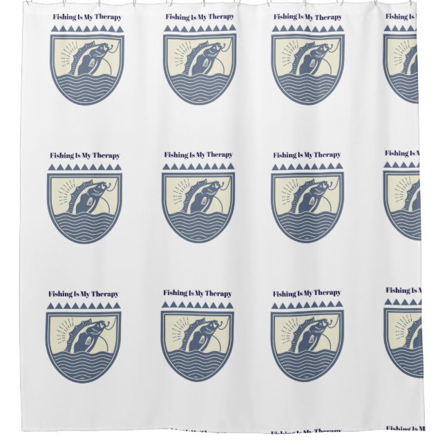 Cortina Para Box Fishing is My Therapy (Frente)